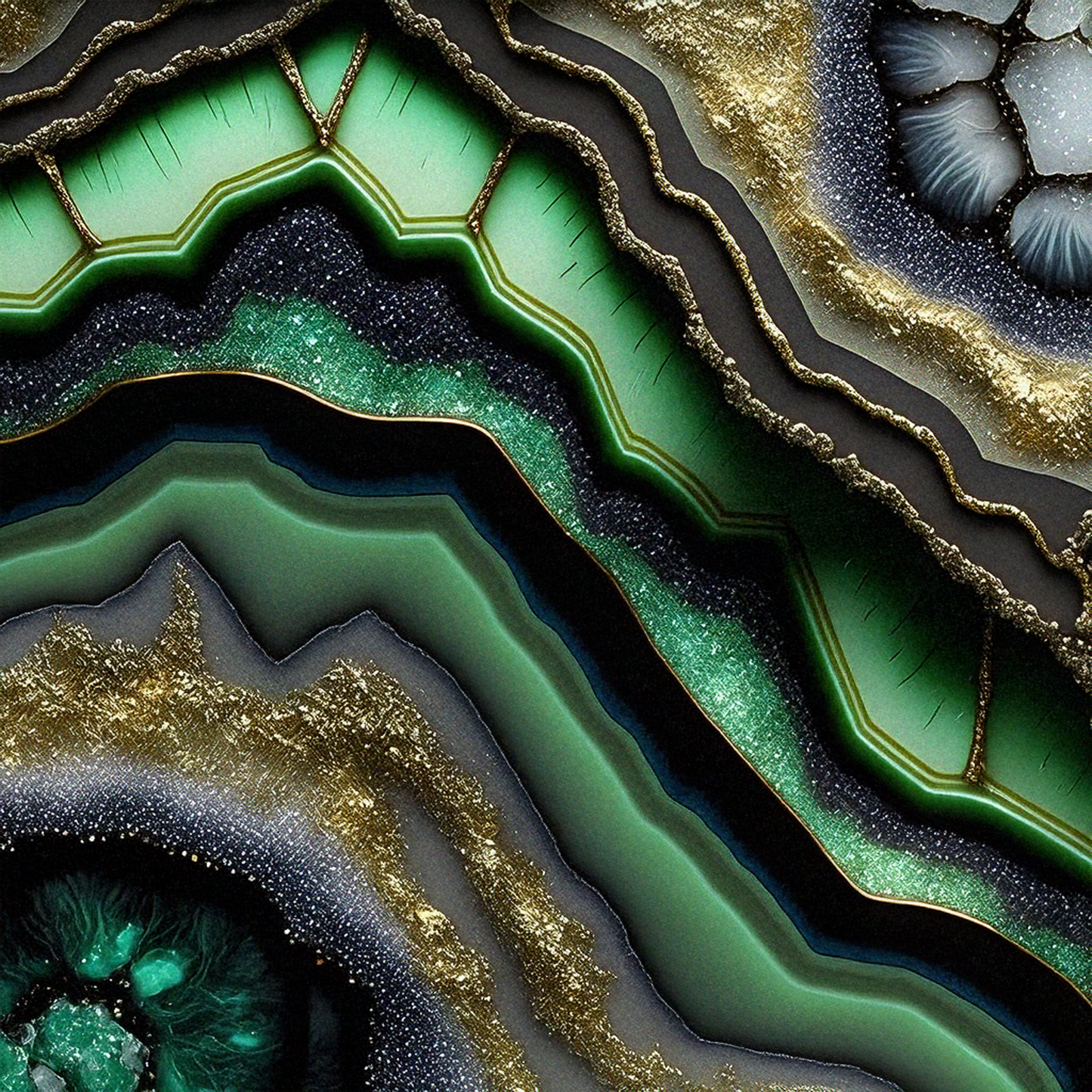 Forest Paradise Geode Texture
