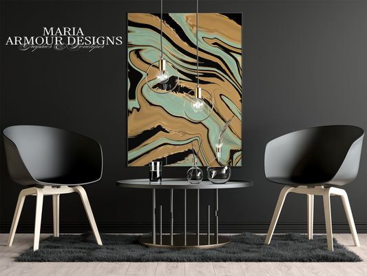 Rippling Waves Alcohol Ink