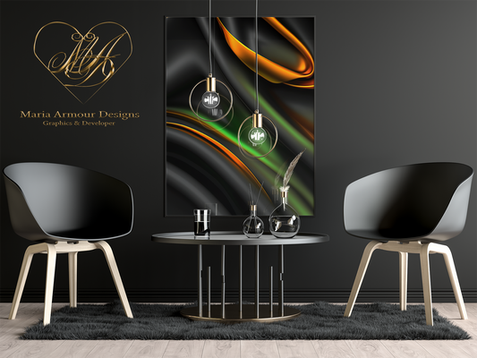 Rippling Waves Satin Realism