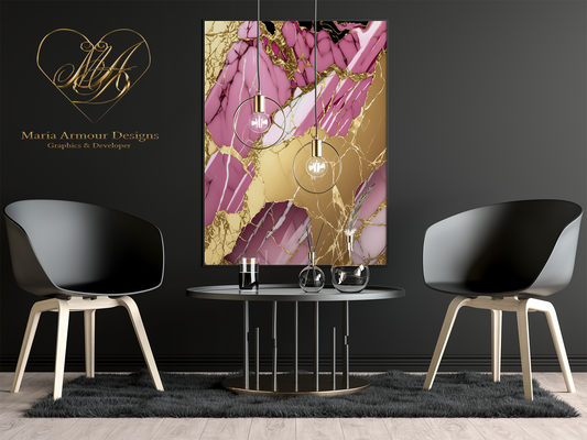 Princess Cut Alcohol Ink Realism