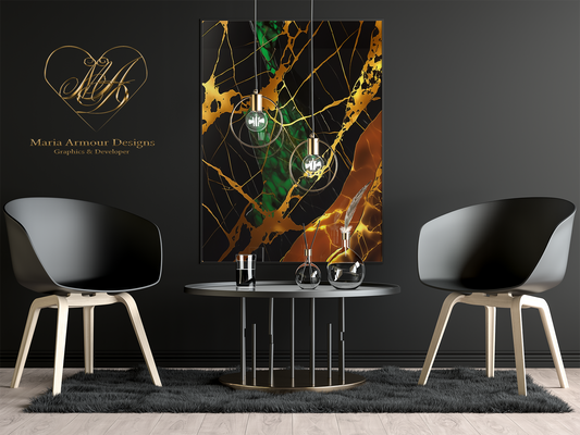 Rippling Waves Alcohol Ink Realism