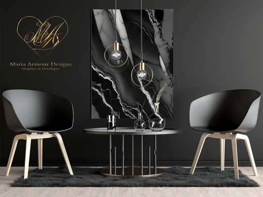 Silver Paradise Alcohol Ink Realism