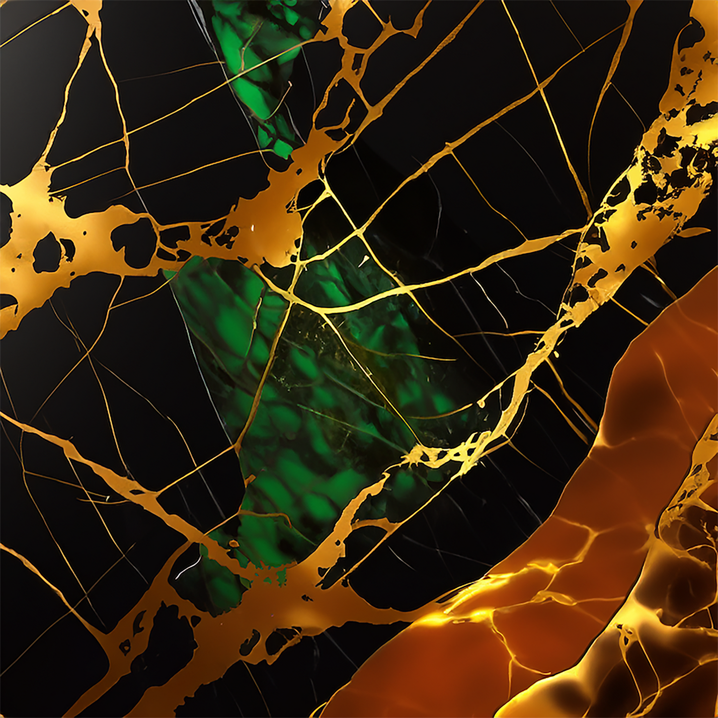 Rippling Waves Alcohol Ink Realism