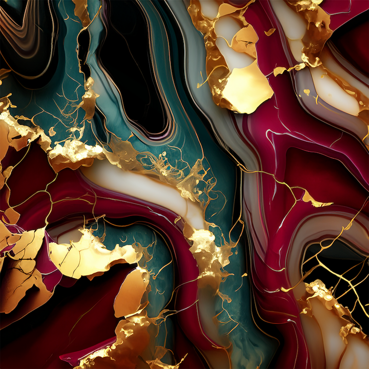 Serenity Alcohol Ink Realism