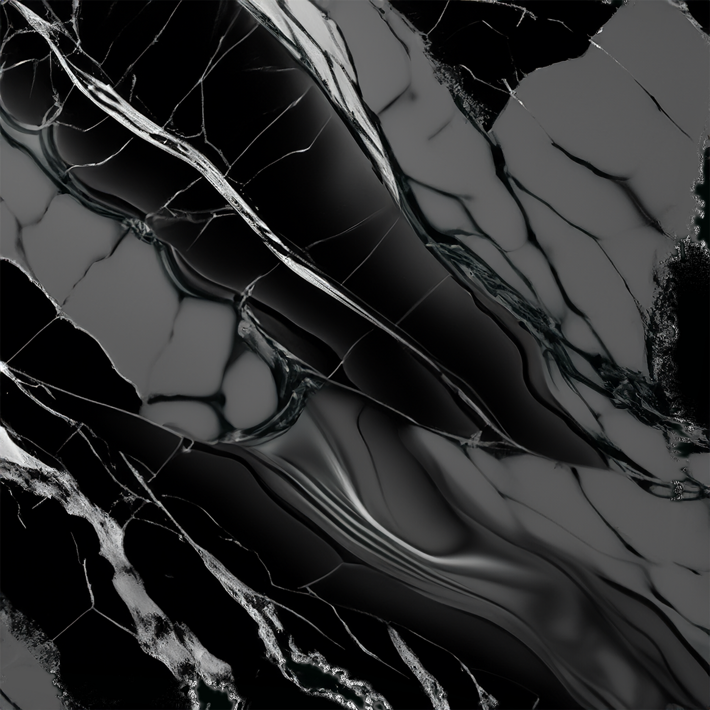 Silver Paradise Alcohol Ink Realism