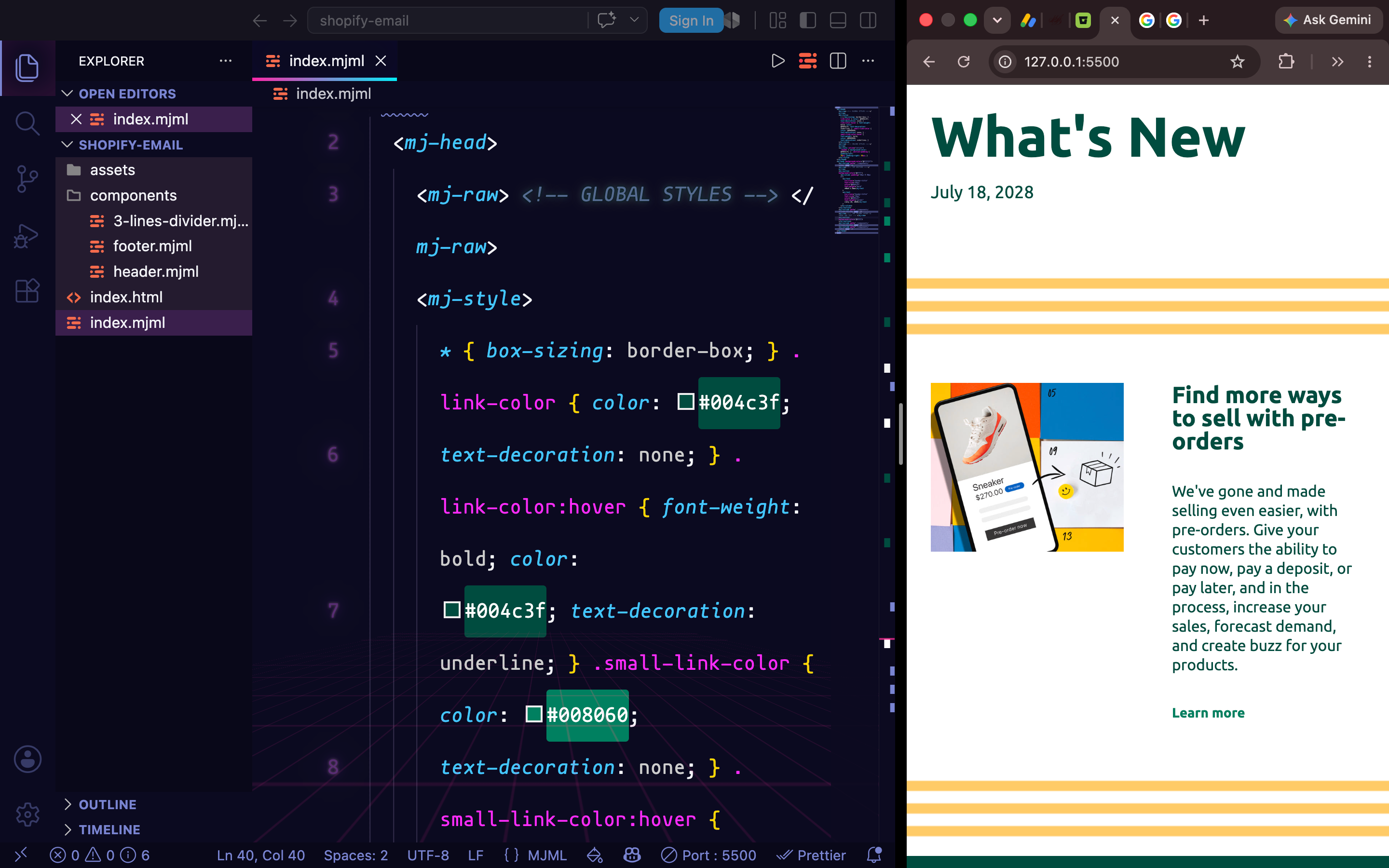 MJML Framework Part Six