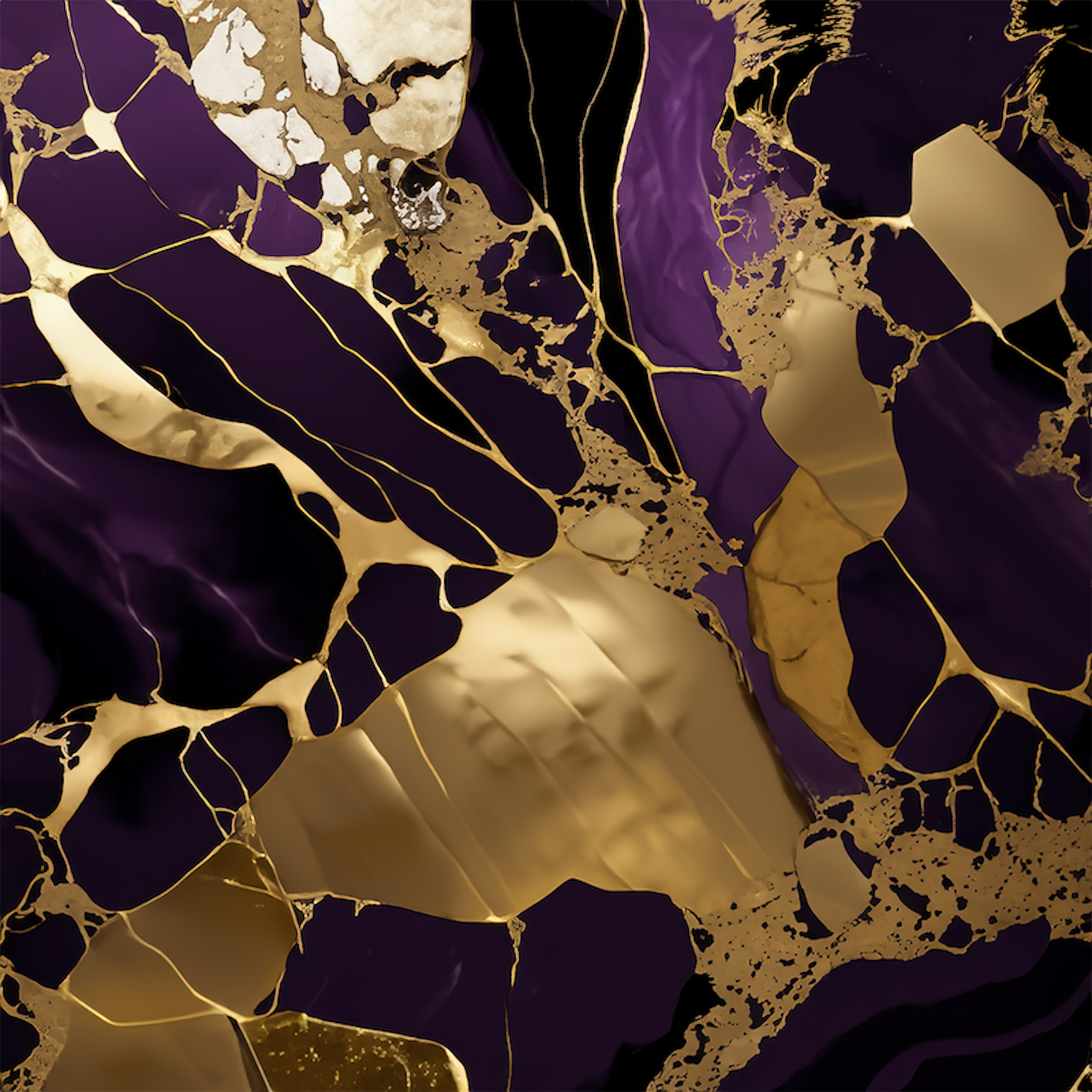 Amethyst Paradise Alcohol Ink Realism