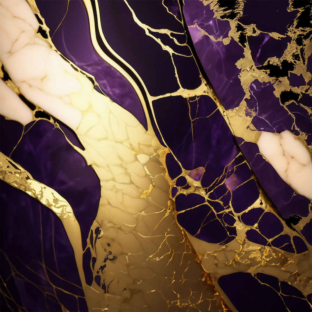 Amethyst Paradise Alcohol Ink Realism