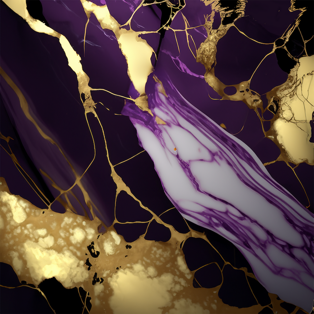 Amethyst Paradise Alcohol Ink Realism