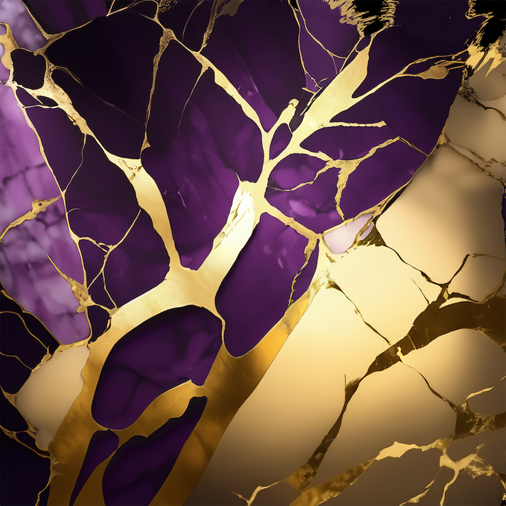 Amethyst Paradise Alcohol Ink Realism