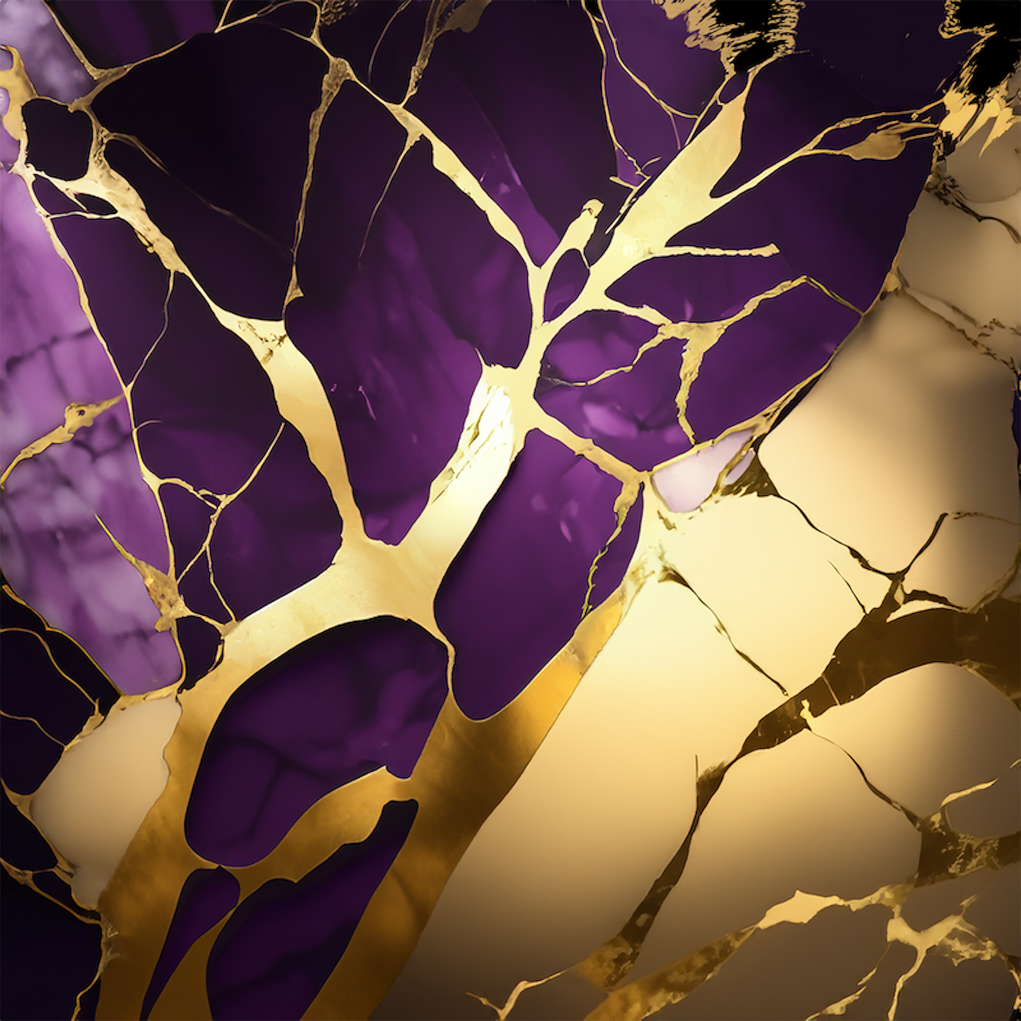 Amethyst Paradise Alcohol Ink Realism