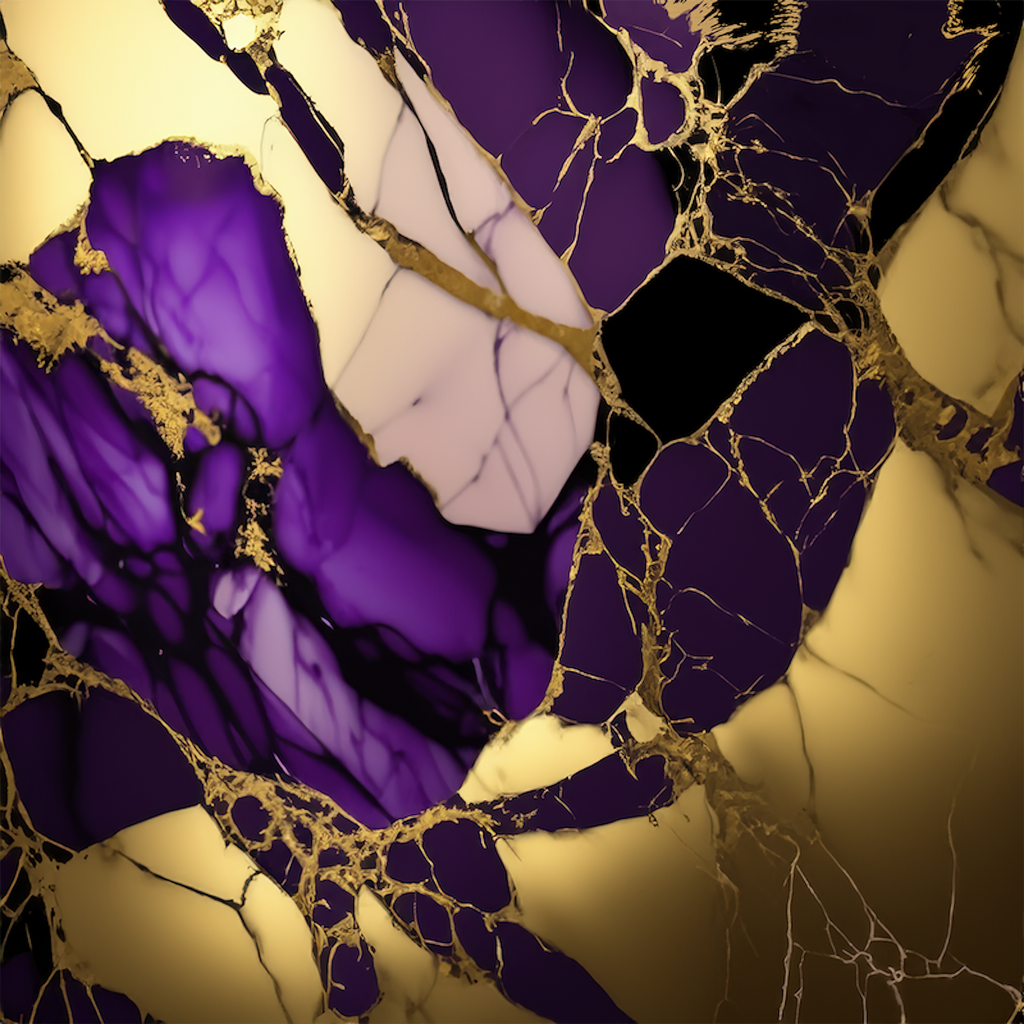 Amethyst Paradise Alcohol Ink Realism