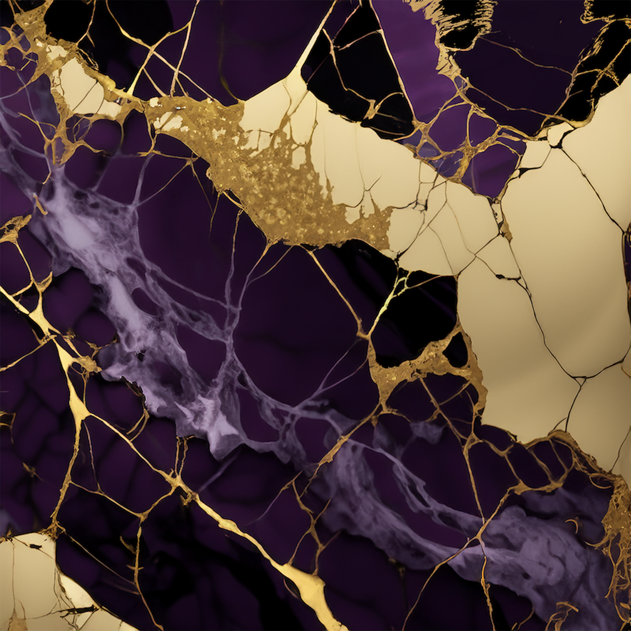 Amethyst Paradise Alcohol Ink Realism