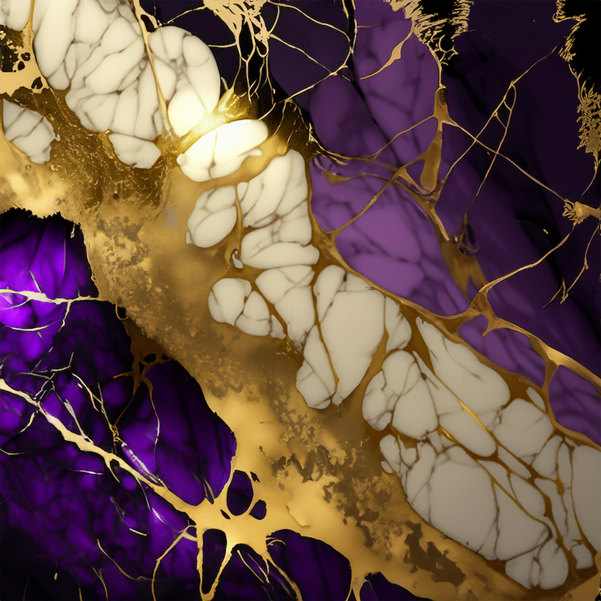 Amethyst Paradise Alcohol Ink Realism