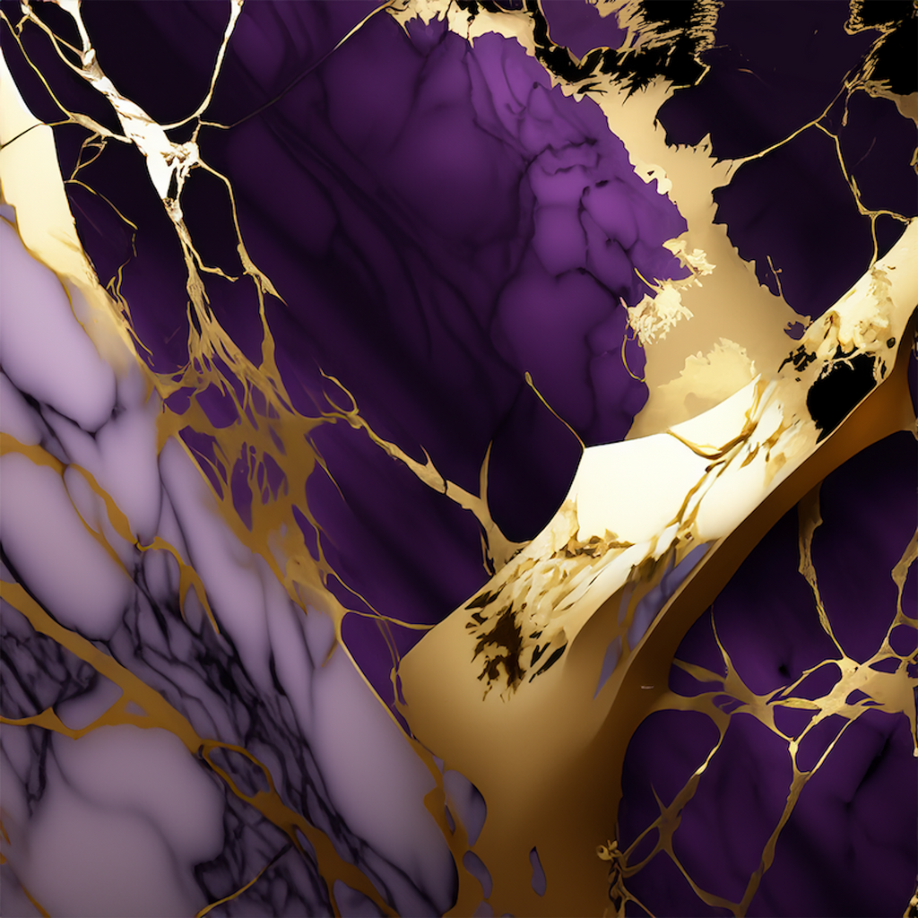 Amethyst Paradise Alcohol Ink Realism