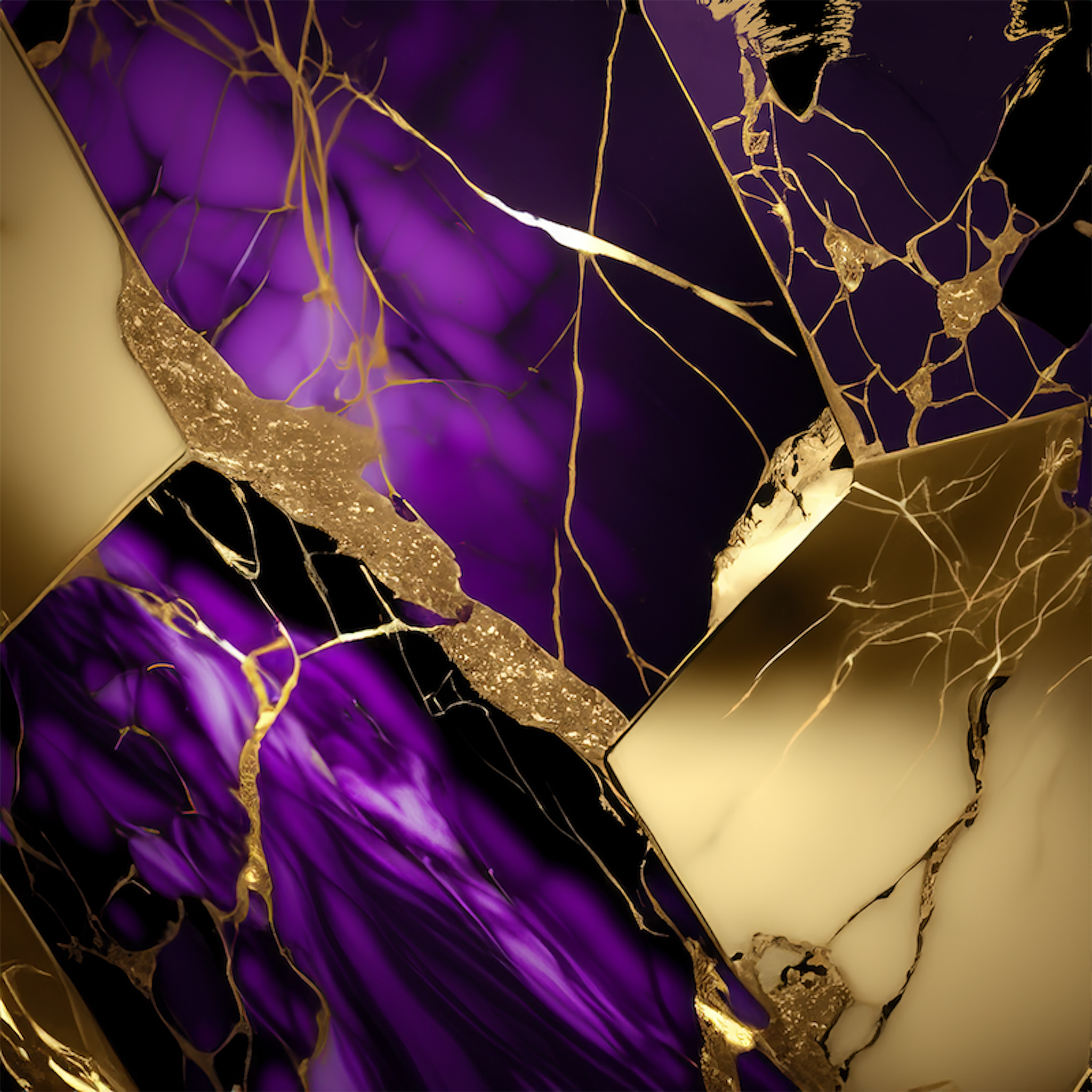 Amethyst Paradise Alcohol Ink Realism