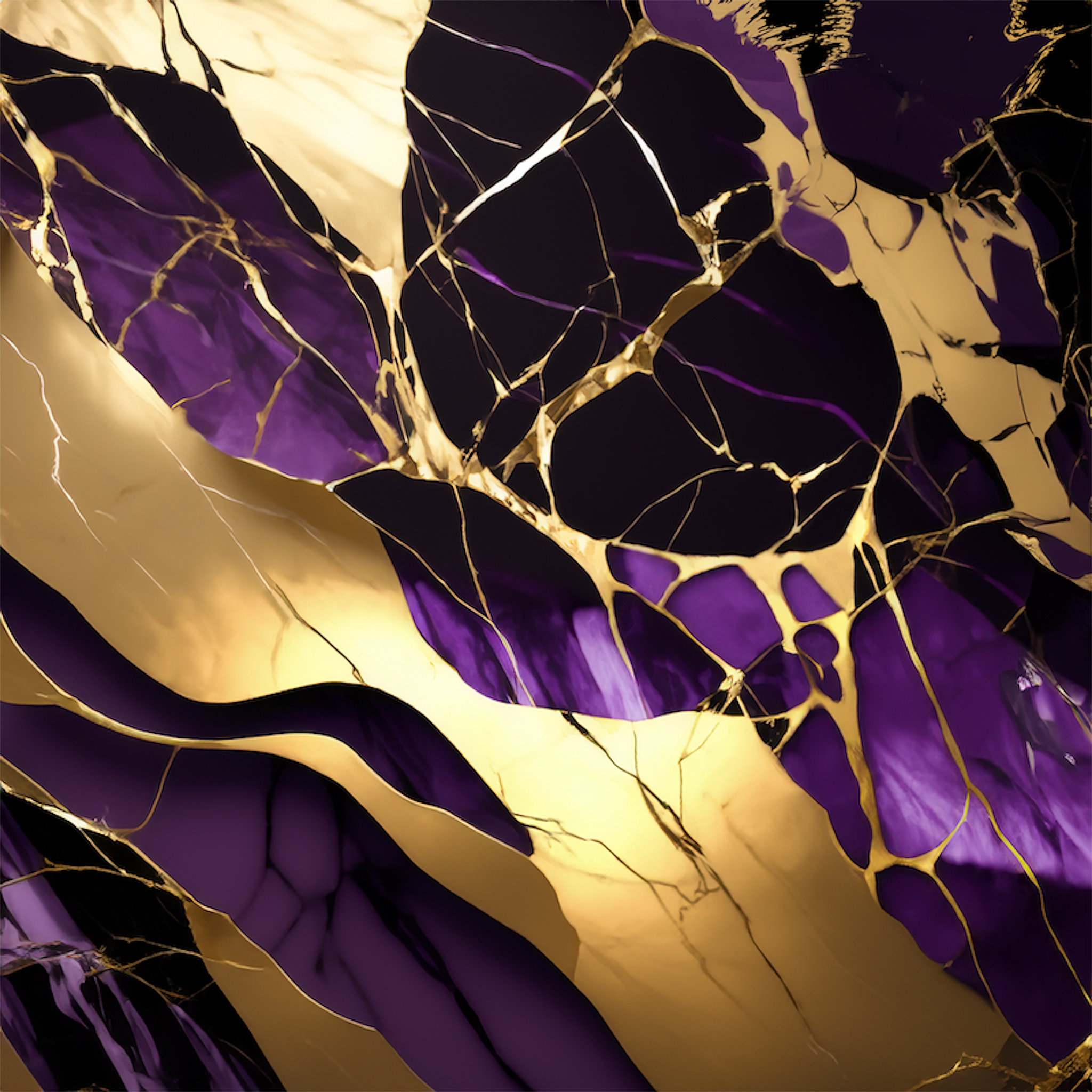 Amethyst Paradise Alcohol Ink Realism