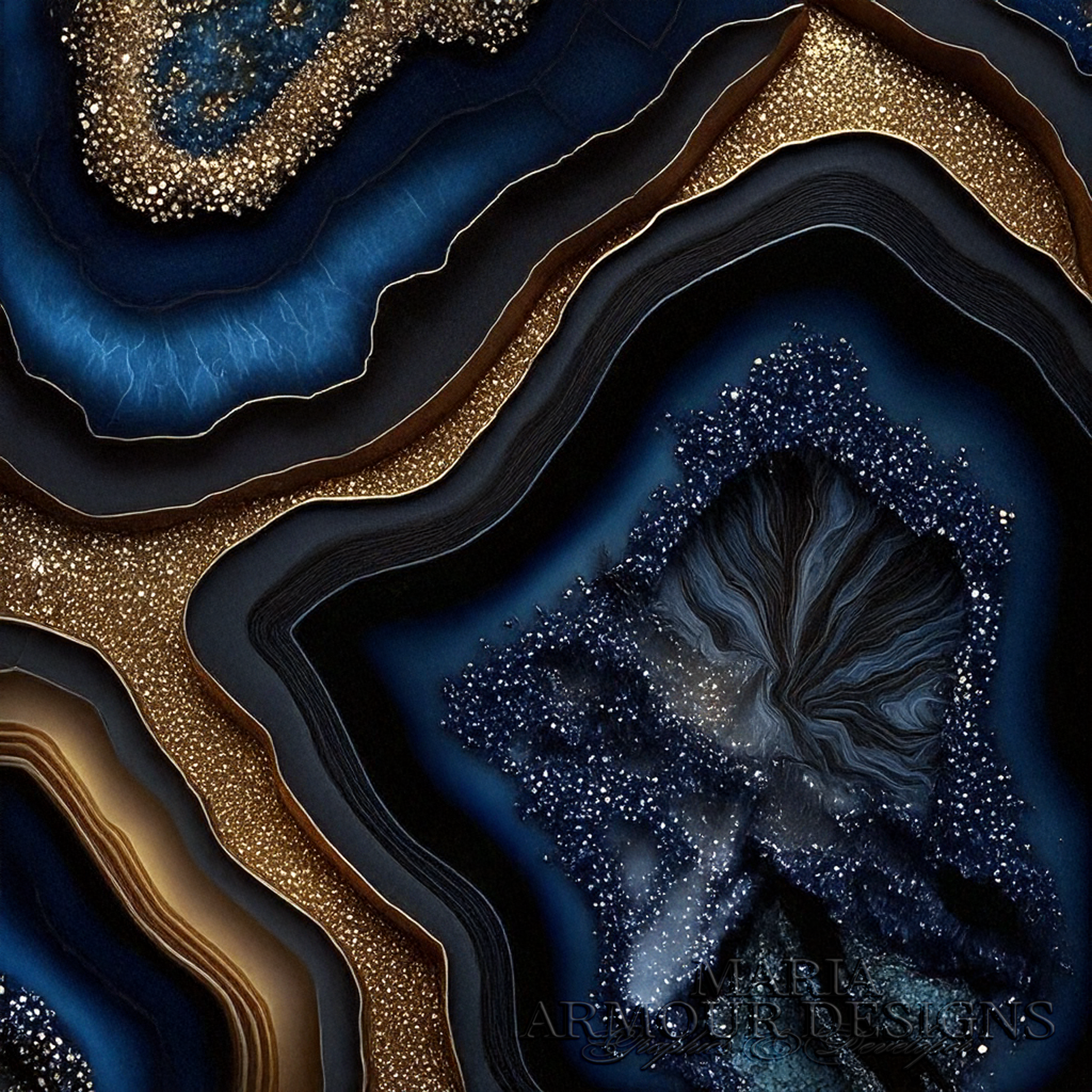 Aqua Paradise Geode Texture