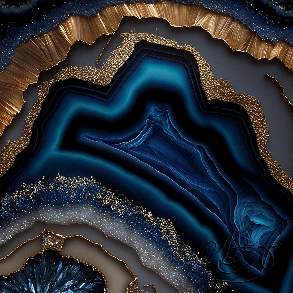 Aqua Paradise Geode Texture