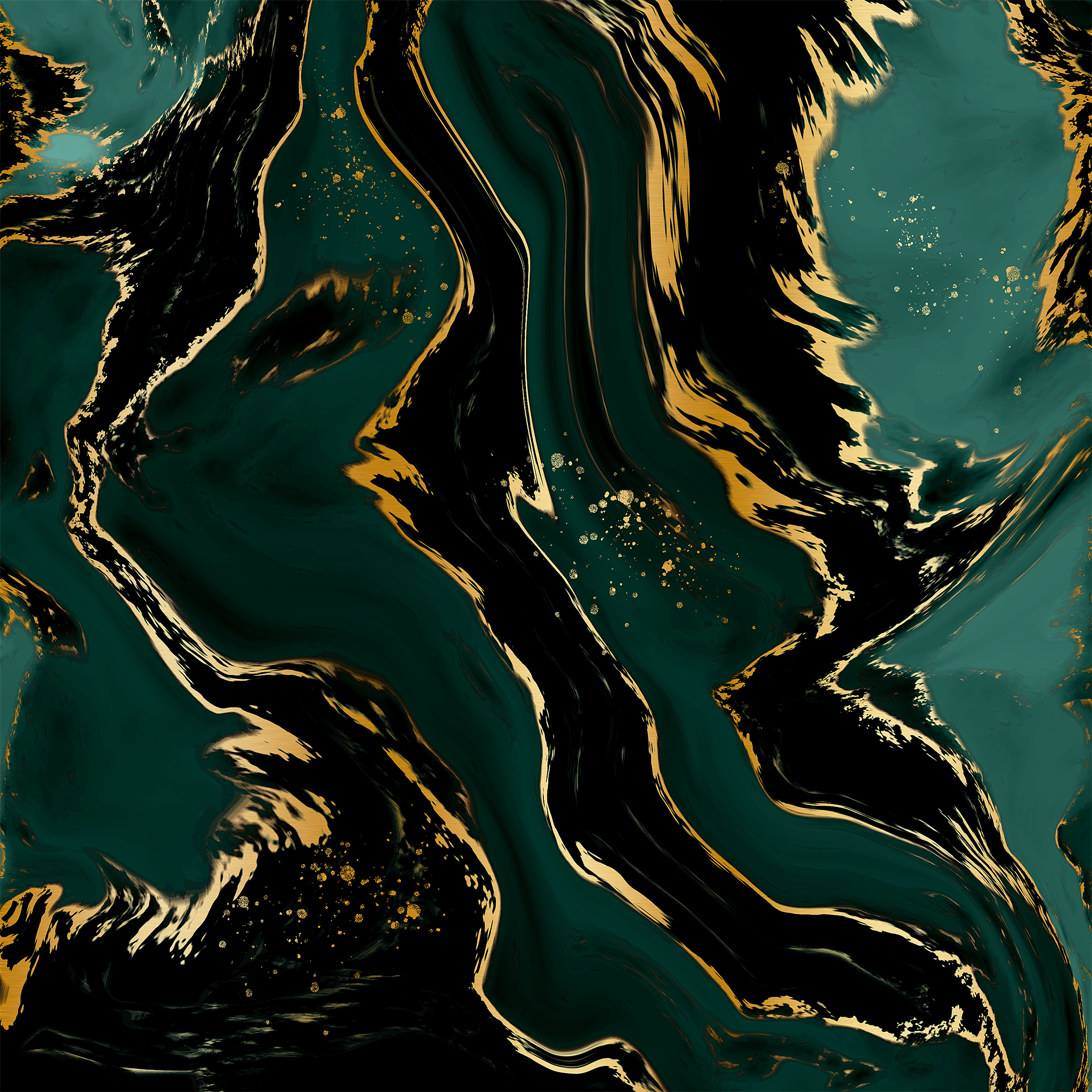 Emerald Paradise Alcohol Ink