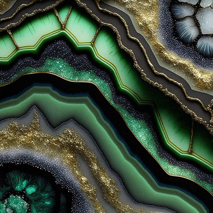 Forest Paradise Geode Texture