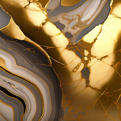 Grey Tundra Alcohol Ink Realism