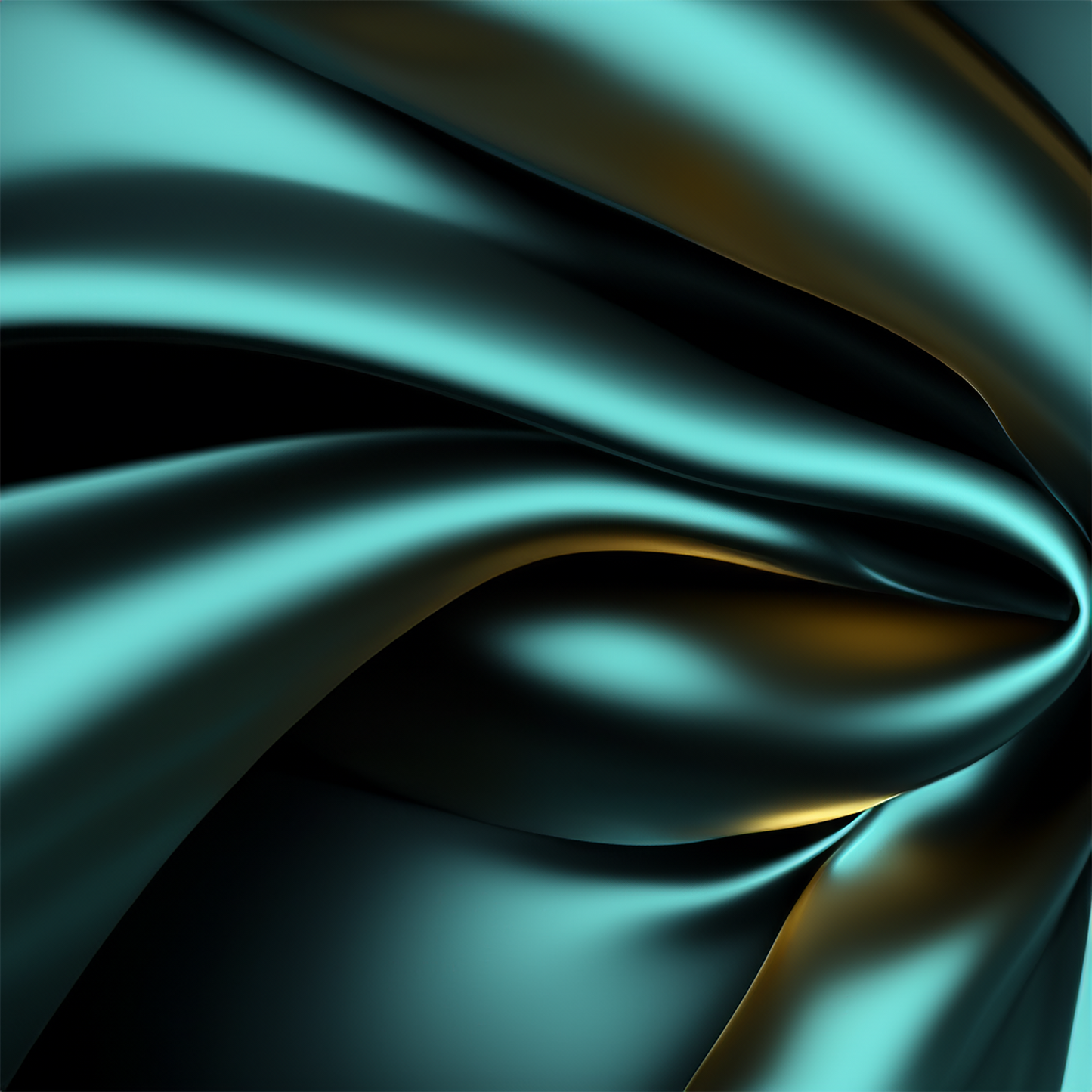 Midnight Teal Satin Realism