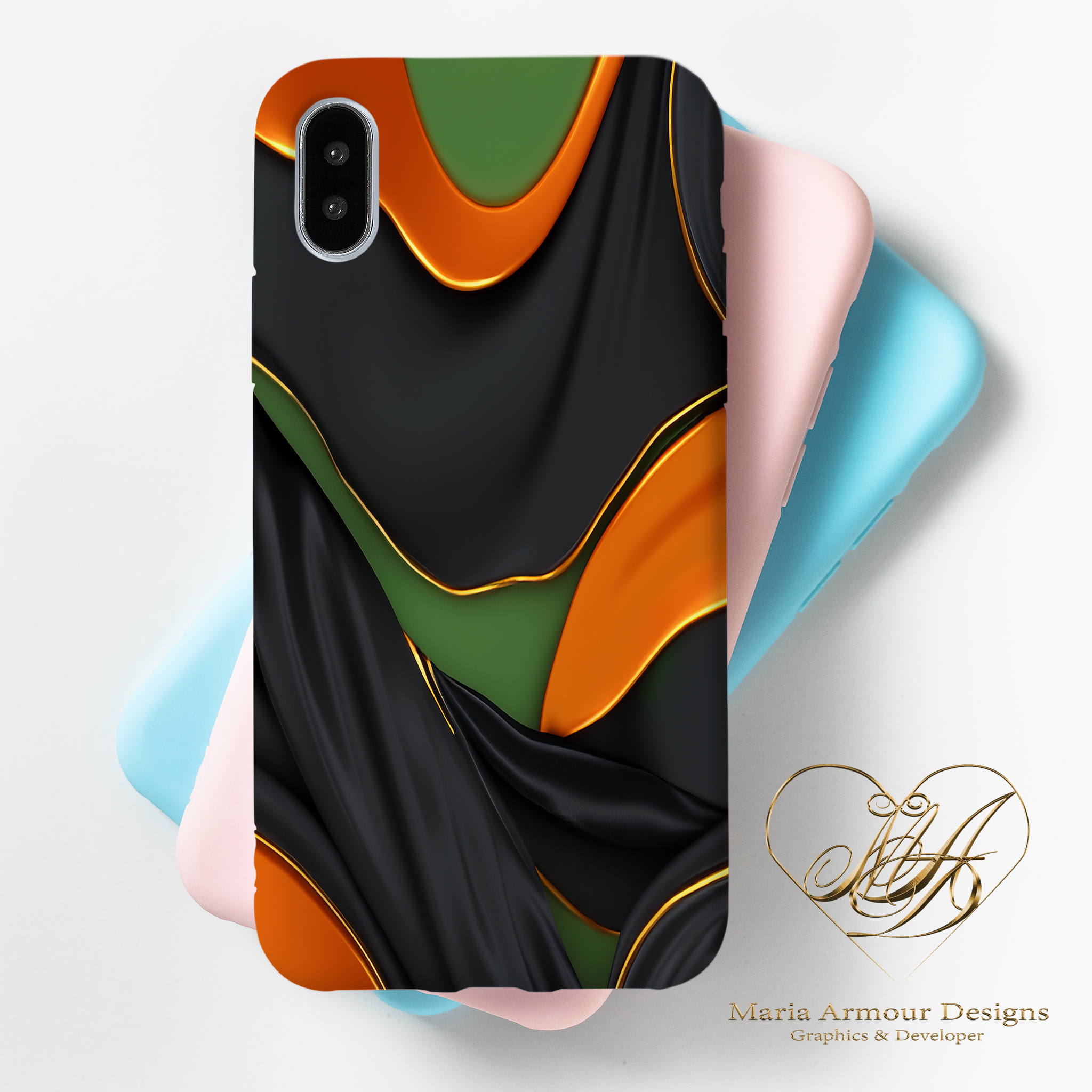 Rippling Waves Satin Realism