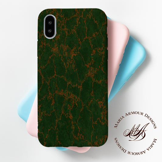 Green Orange Marble 3D Realism