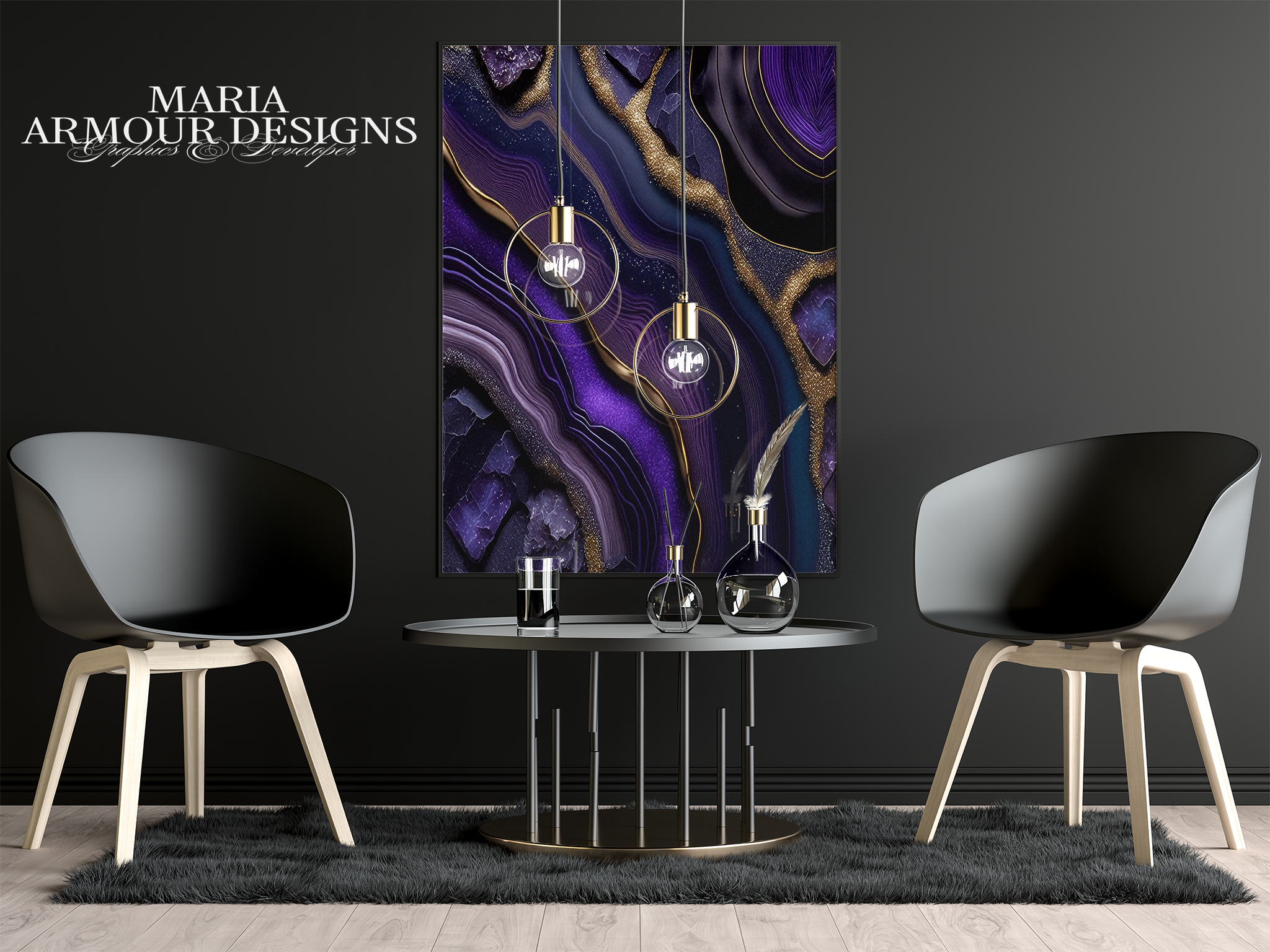 Amethyst Paradise Geode Texture