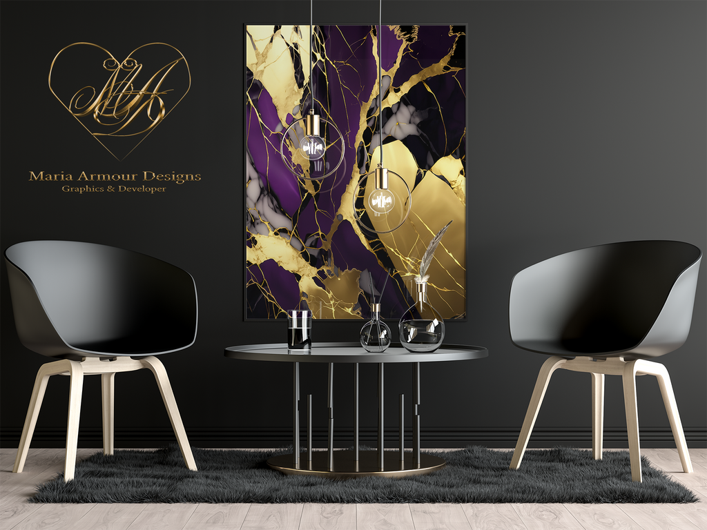 Amethyst Paradise Alcohol Ink Realism