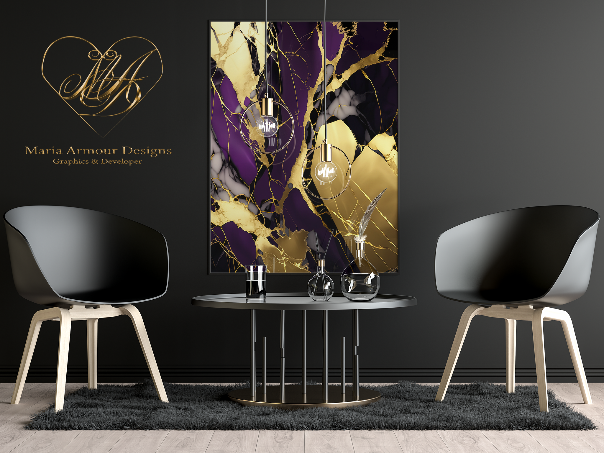 Amethyst Paradise Alcohol Ink Realism