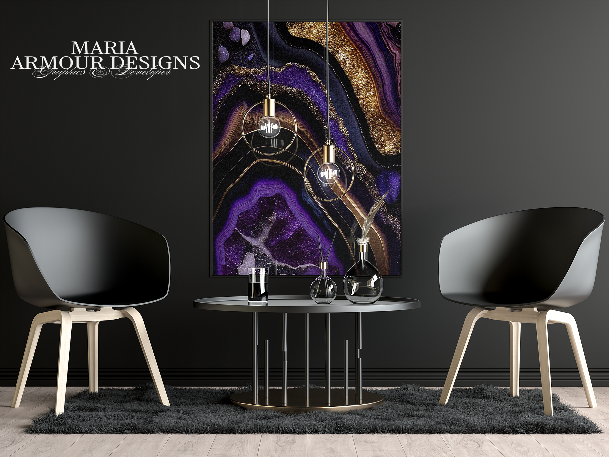 Amethyst Paradise Geode Texture