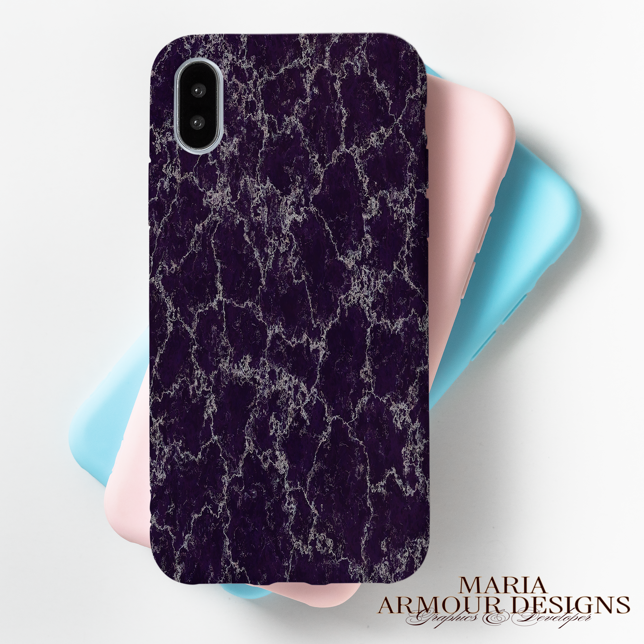 Purple Marble 3D Realism