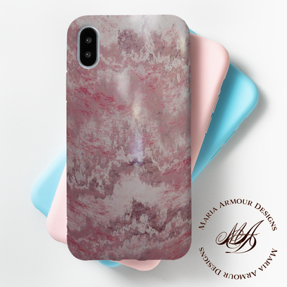 Dusty Rose Swirl Marble 3D Realism