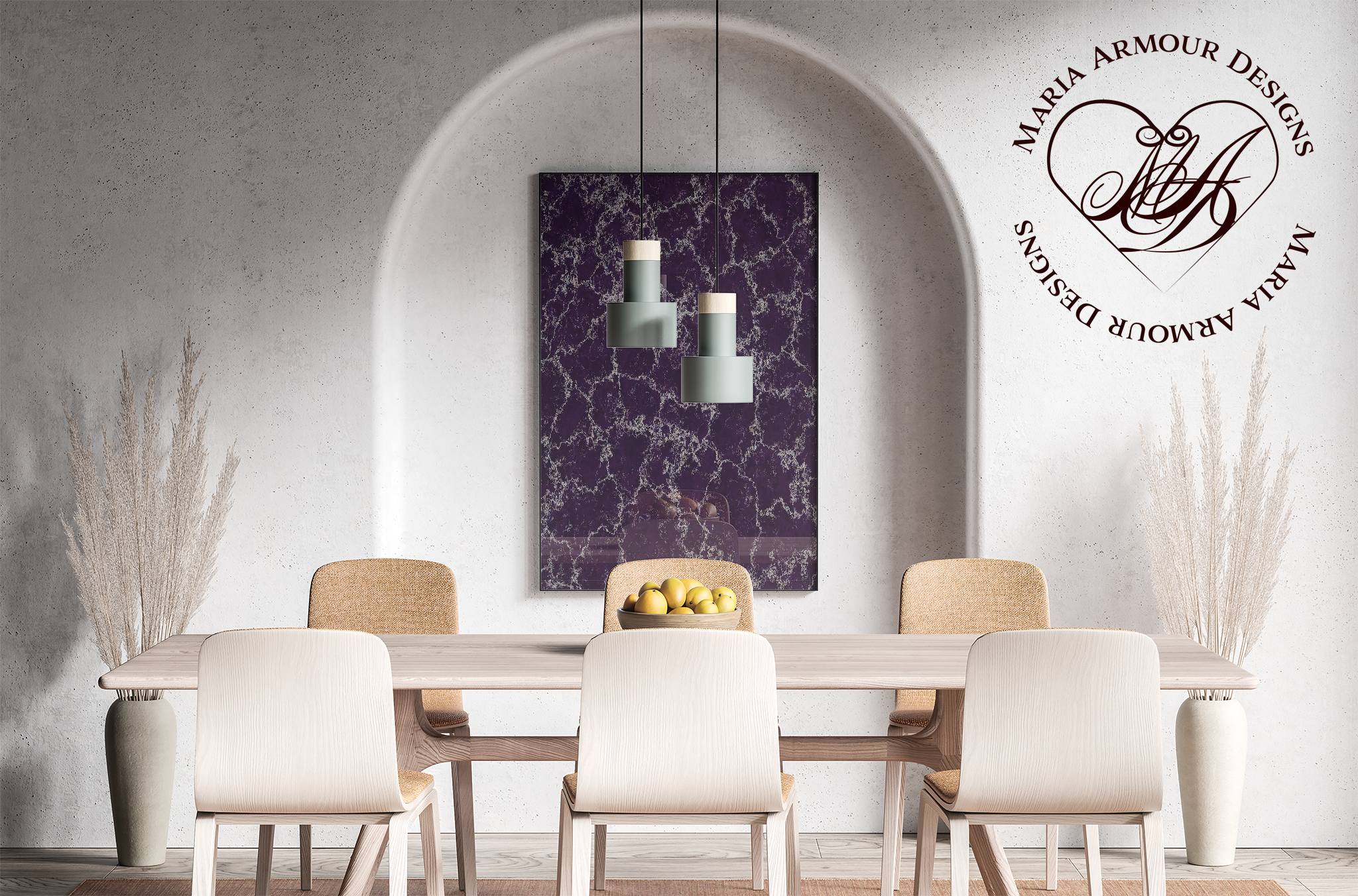 Purple Marble 3D Realism