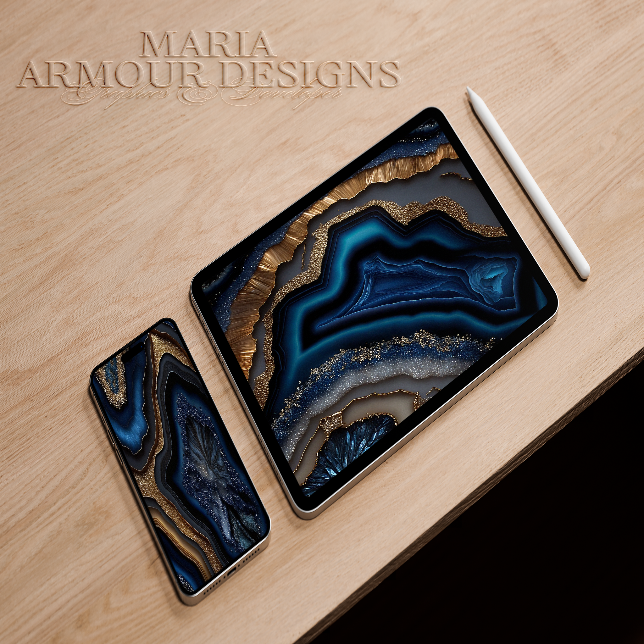 Aqua Paradise Geode Texture