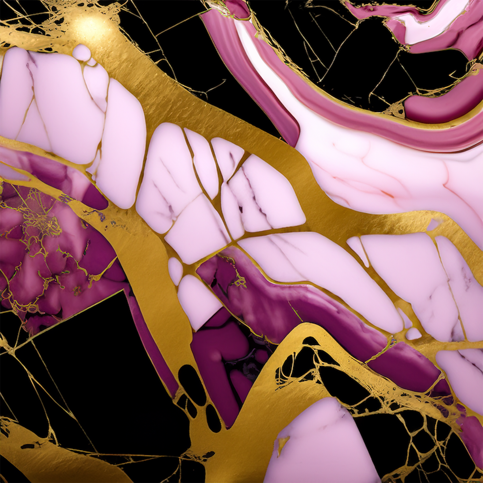 Princess Cut Alcohol Ink Realism