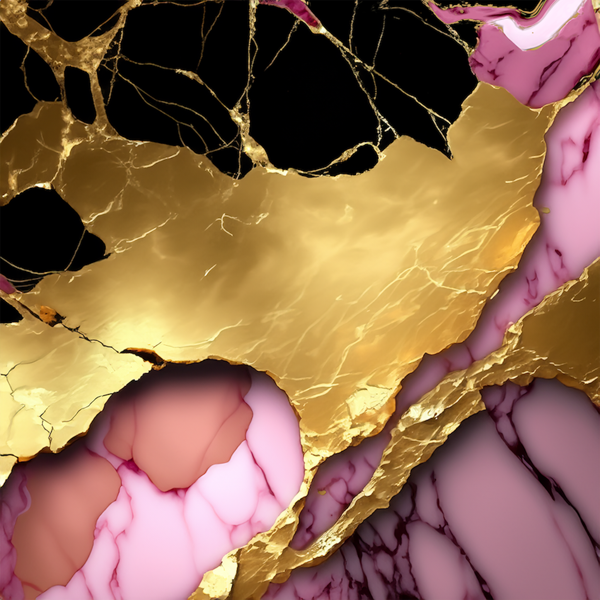 Princess Cut Alcohol Ink Realism