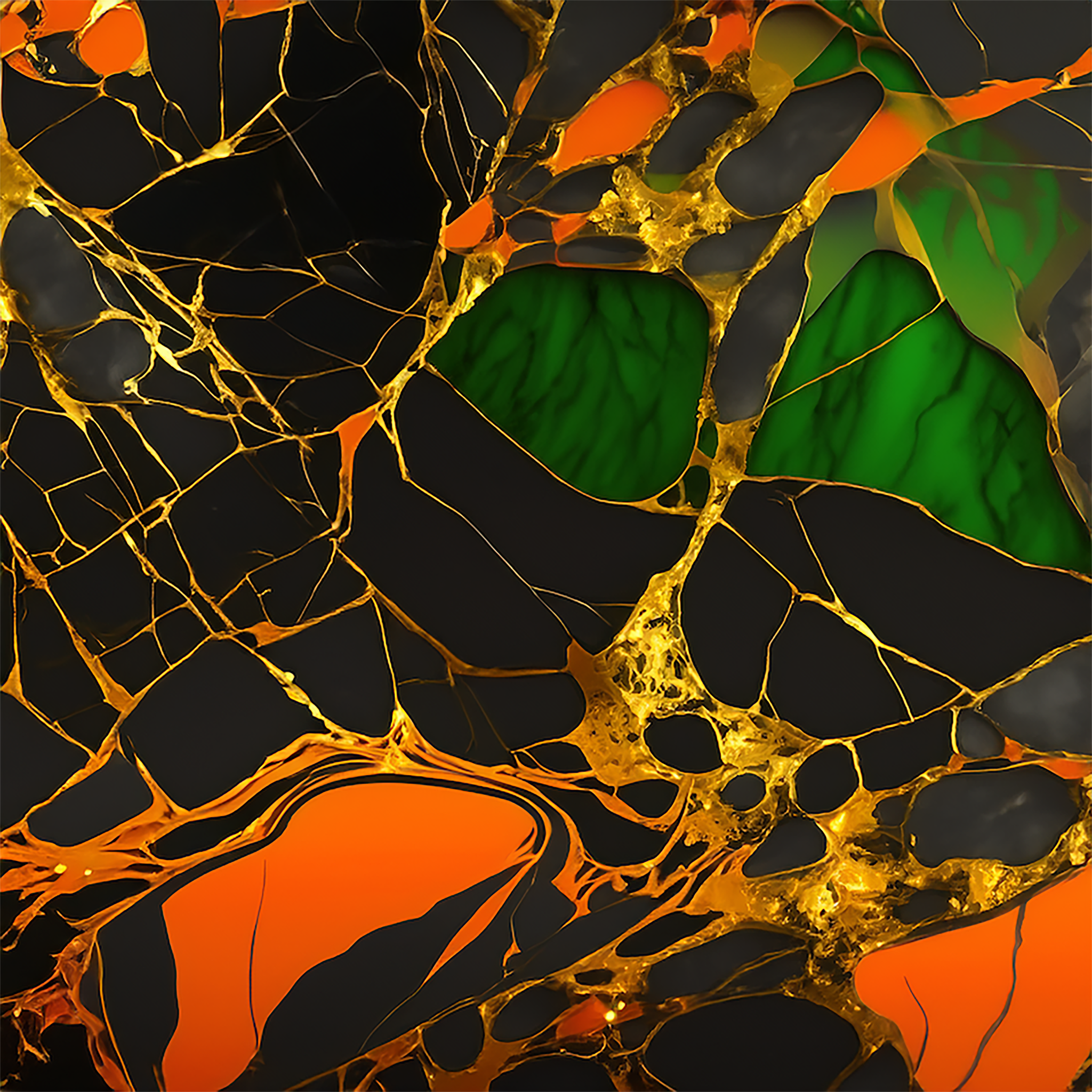 Rippling Waves Alcohol Ink Realism