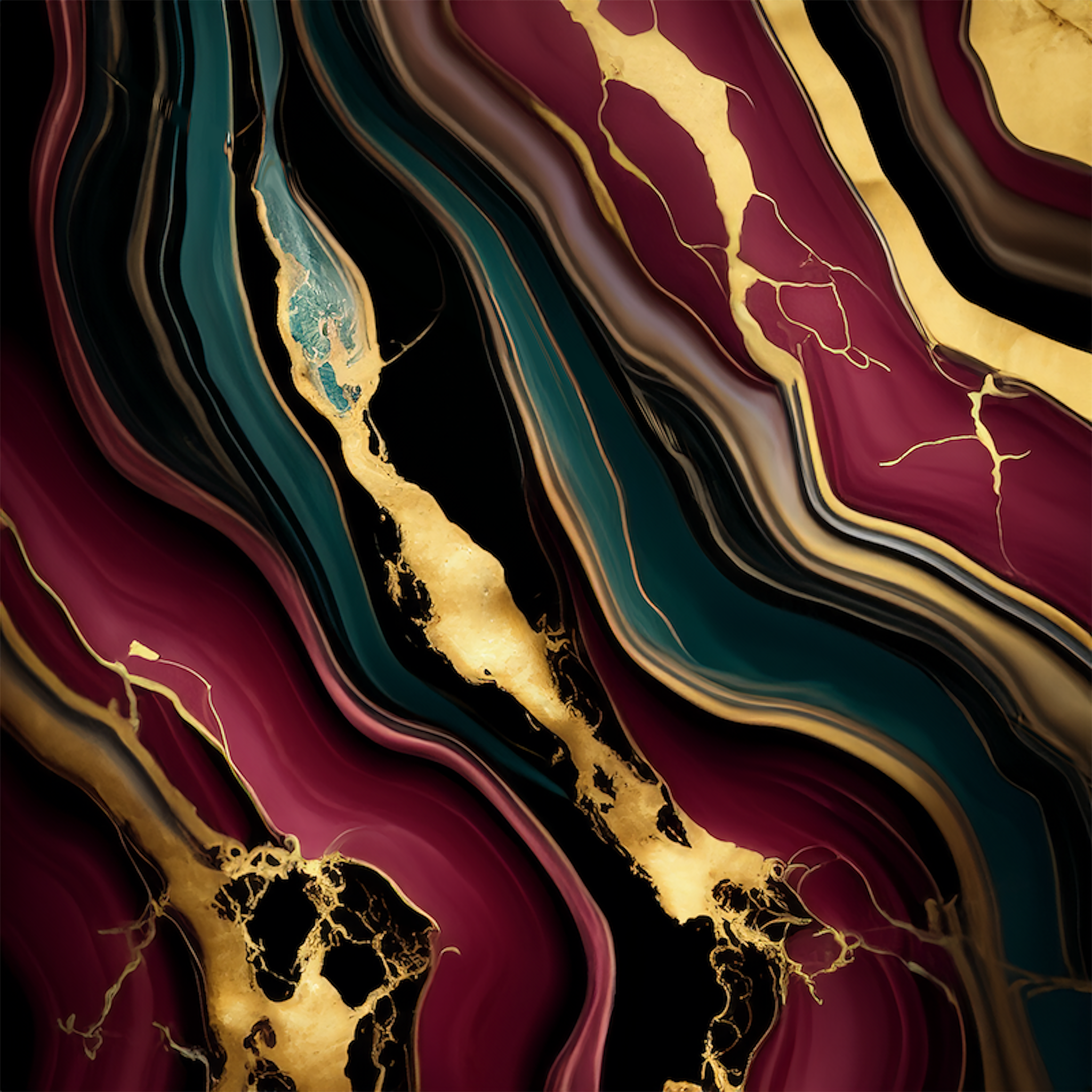 Serenity Alcohol Ink Realism