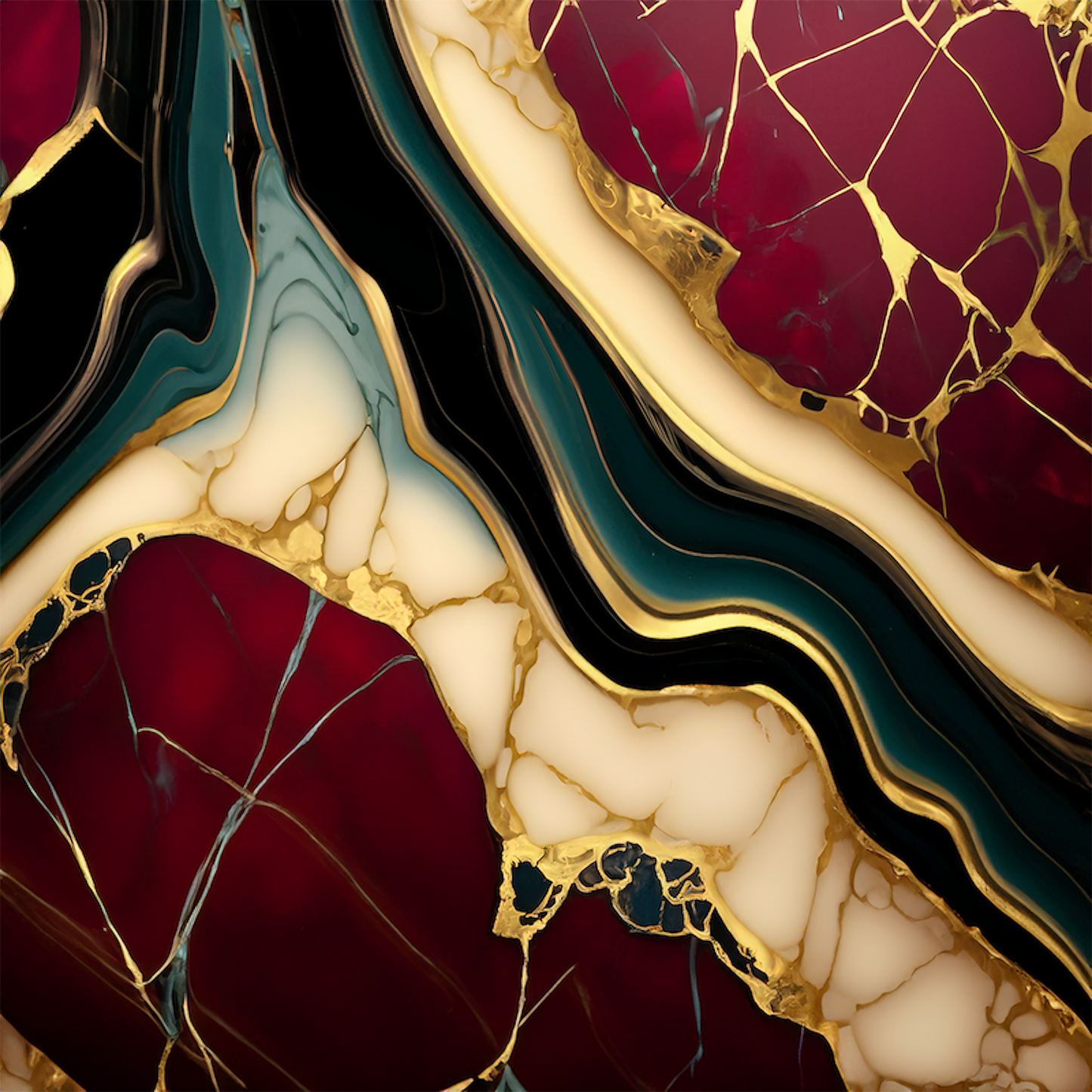Serenity Alcohol Ink Realism