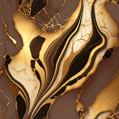 Chocolate Ruby Alcohol Ink Realism