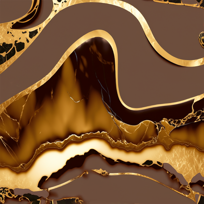 Chocolate Ruby Alcohol Ink Realism