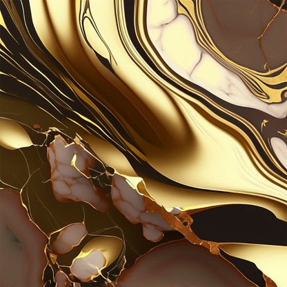 Chocolate Ruby Alcohol Ink Realism