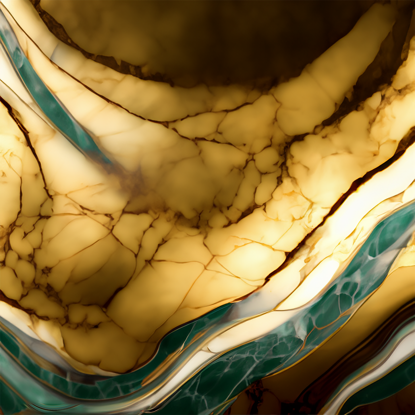 Forest Paradise Alcohol Ink Realism